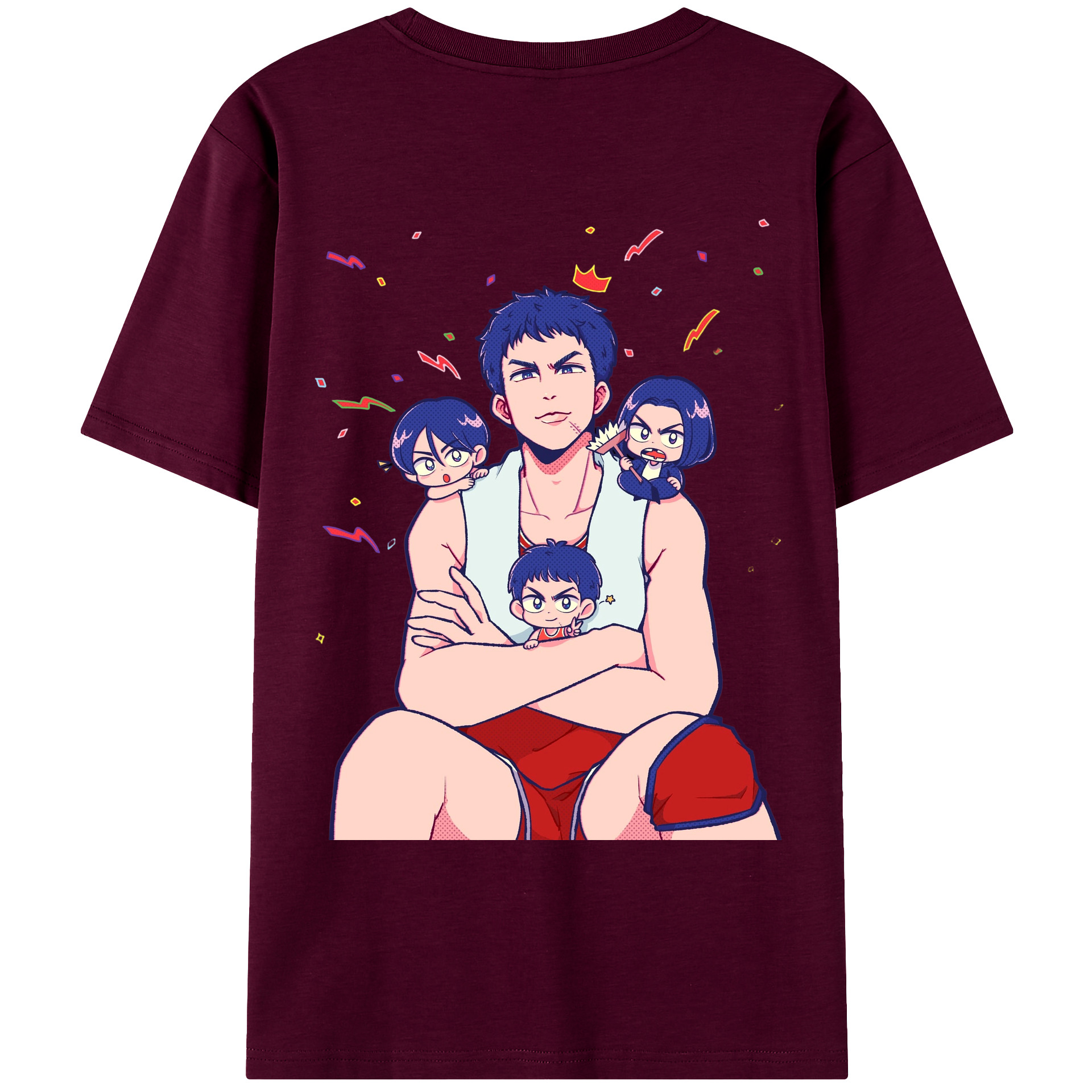 SLAM DUNK／スラムダンク レディース半袖Tシャツ(バックプリント)